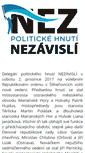 Mobile Screenshot of nezavisli.cz