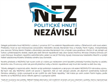 Tablet Screenshot of nezavisli.cz